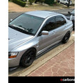 Fit For Mitsubishi Evolution 7 8 9 Carbon Fiber Side Skirt Extensions Addon
