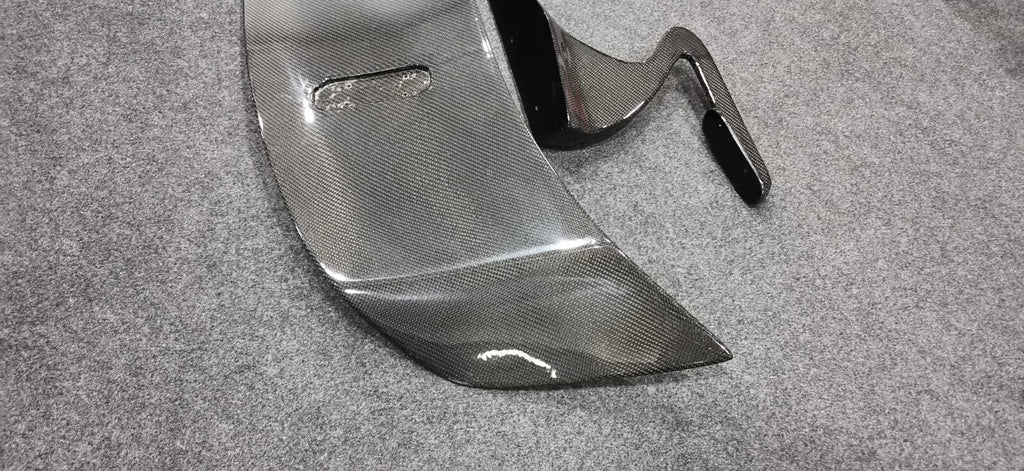 Carbon Fiber Swan Neck Rear Wing Fit For Nissan GTR R35 (FOR STOCK REAR BONNET)