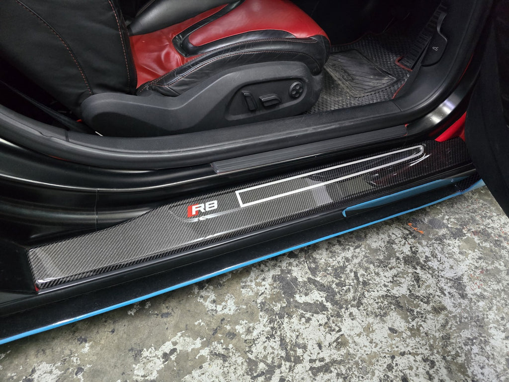 Fit For Audi R8 100% Carbon Fiber Outer Door Sill For Gen. 1 R8 2008-2015