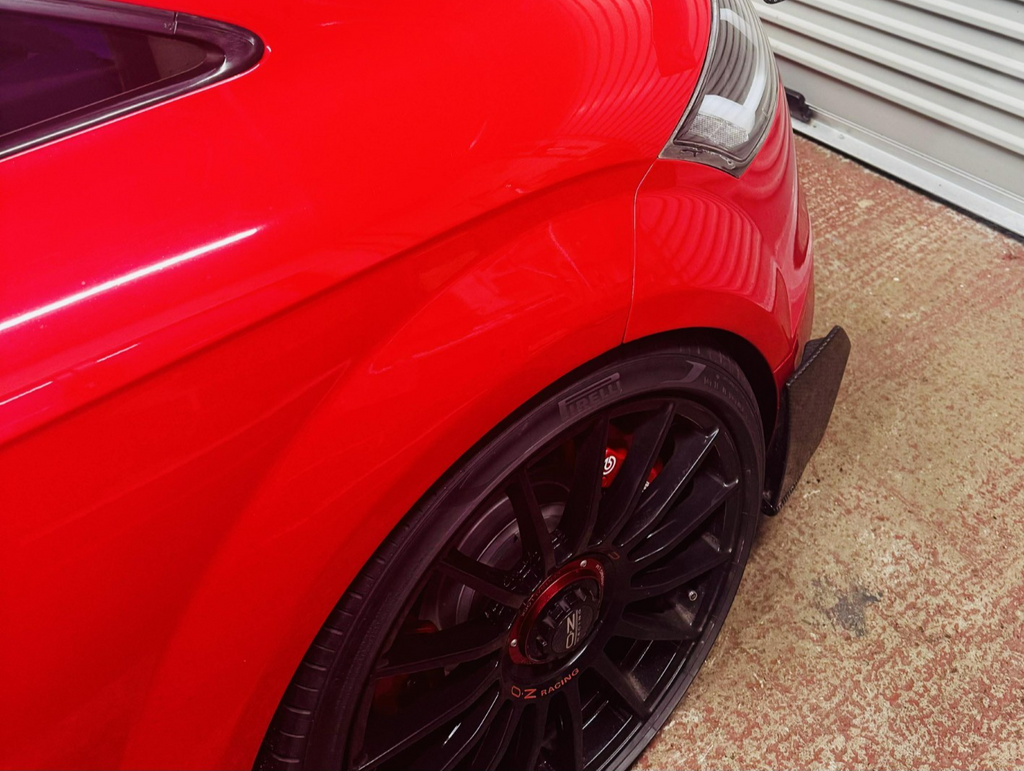 ALC Composite Carbon Fiber Rear Bumper Side Spat Fit For Audi TTRS 8j Mk2