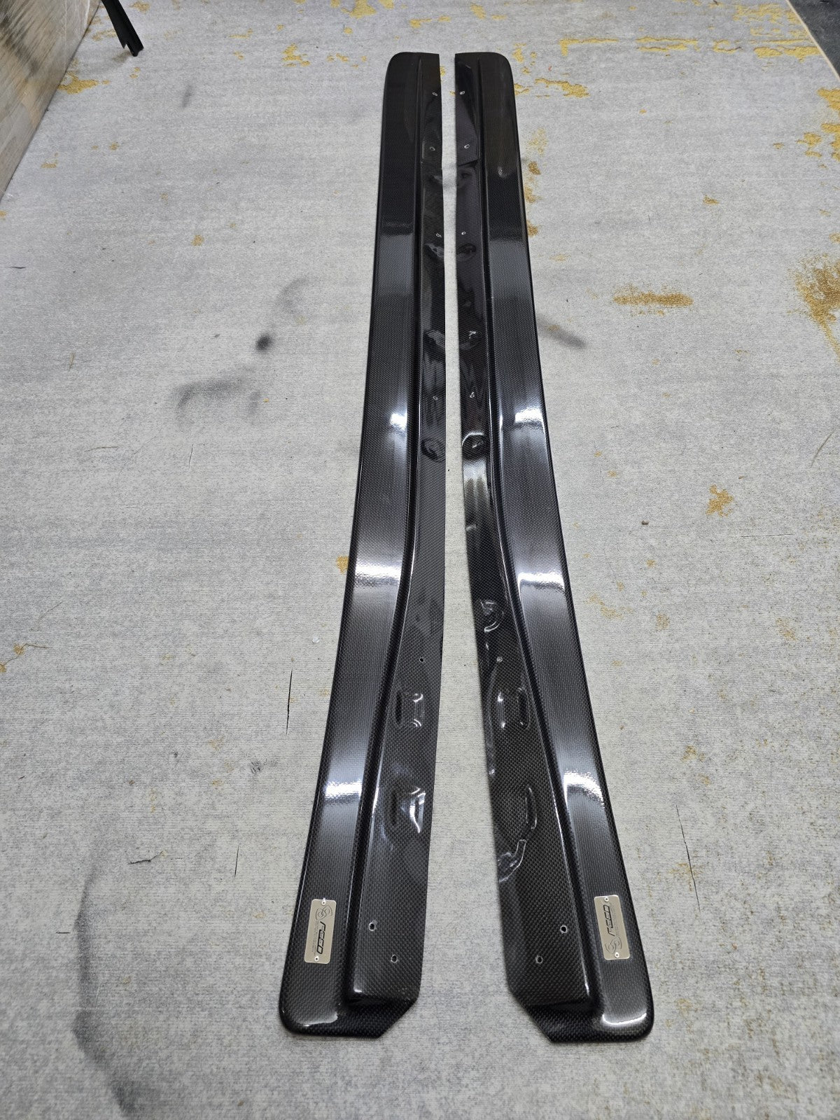 Fit For Mazda FD3S RX7 FEED Fujita Carbon Fiber Side Skirts Splitter Lip JAPAN