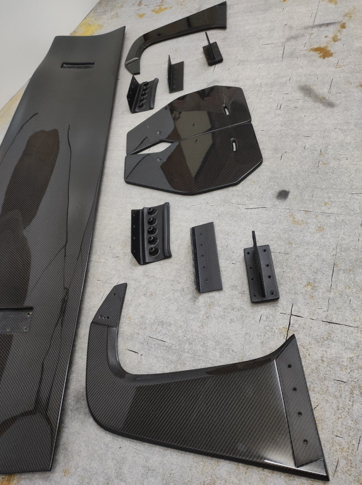 Fit For BMW G82 M4 ALC Composite Dry Carbon Fiber GT3 Rear Spoiler Wing 1800mm 