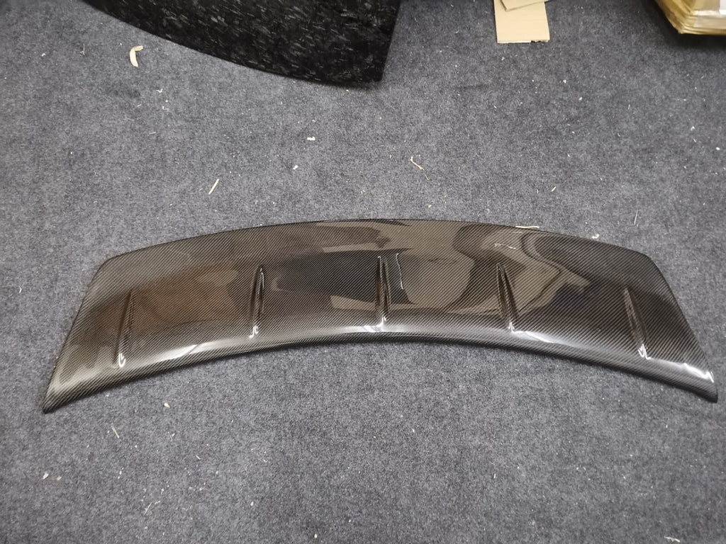 Fit For Nissan GTR R35 Carbon Fiber Rear wing Flap (Stick on to OEM Spoiler)