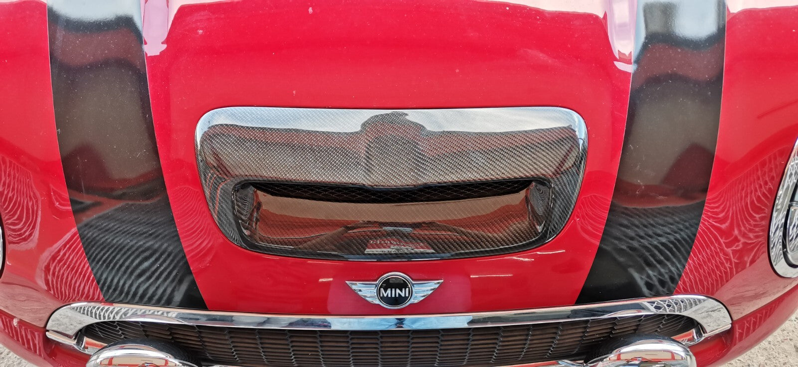 MK2 MINI Cooper S/SD/JCW R55 R56 R57 R58 R59 Carbon Bonnet Hood Air Intake Scoop