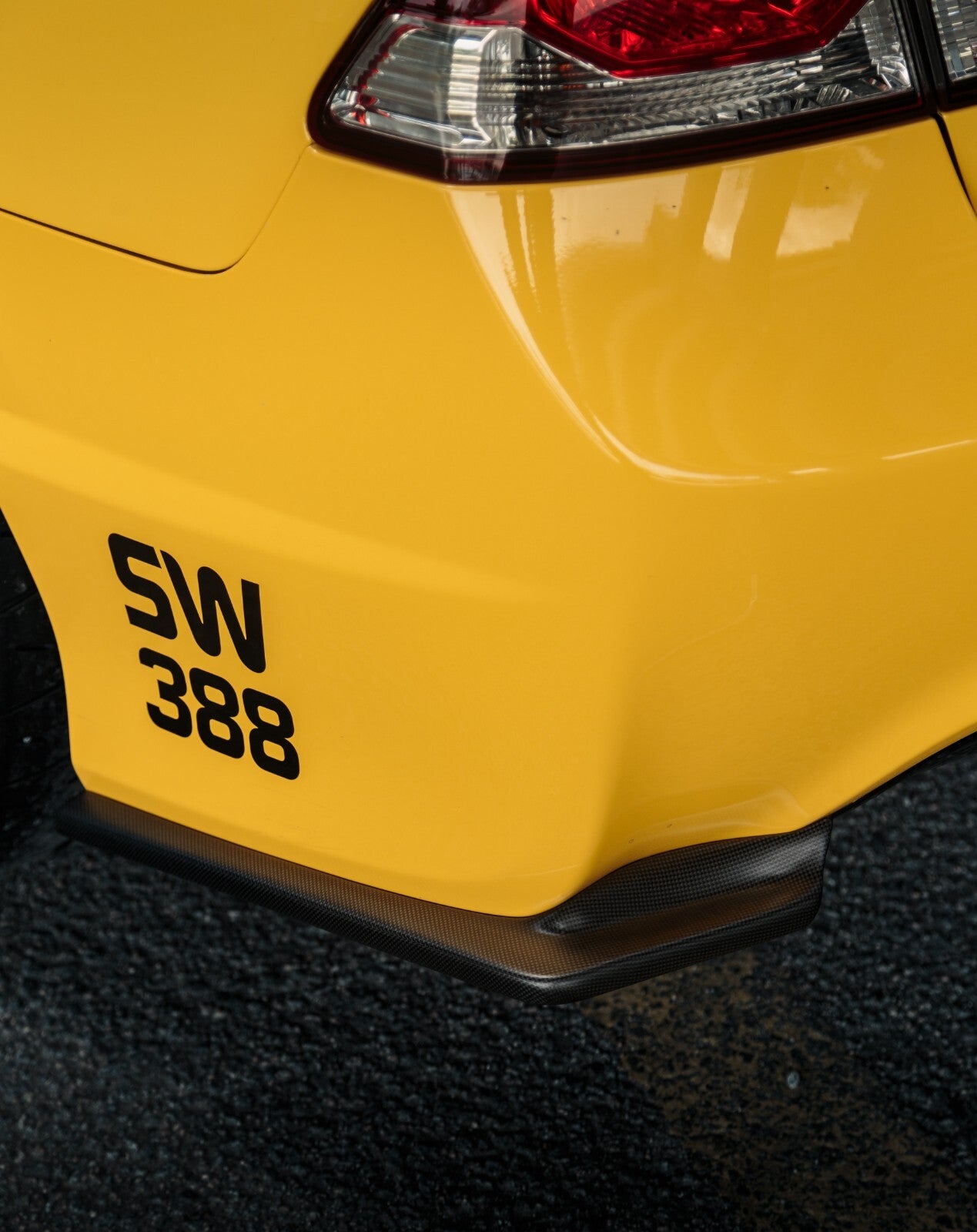 Fit For Honda Civic FD2R ALC Dry Carbon Rear Lip 2pc Set