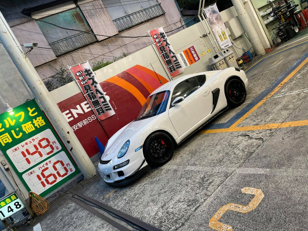 Carbon Fiber Side Skirt Extensions Fit For Porsche Boxster Cayman 987, 981 & 718