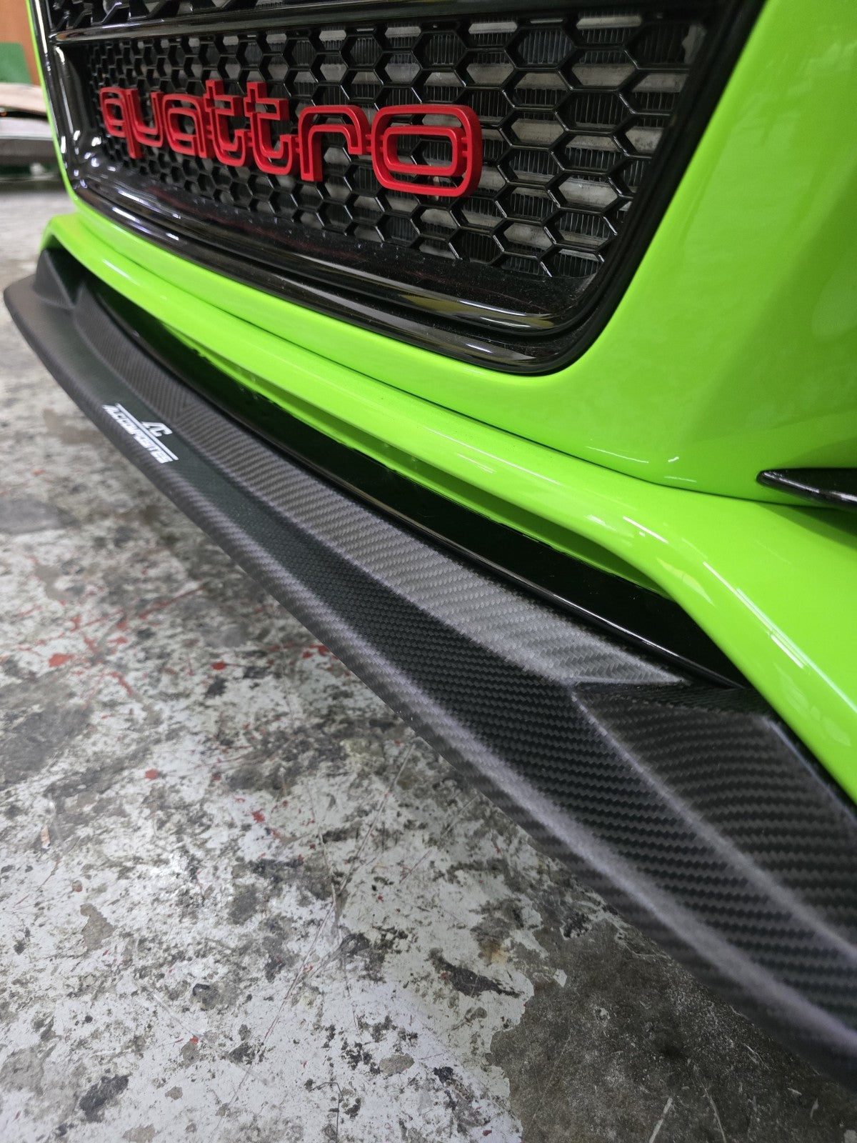 Fit For Audi TTRS Mk2 8J ALC Front Bumper Carbon Fiber Lower Lip