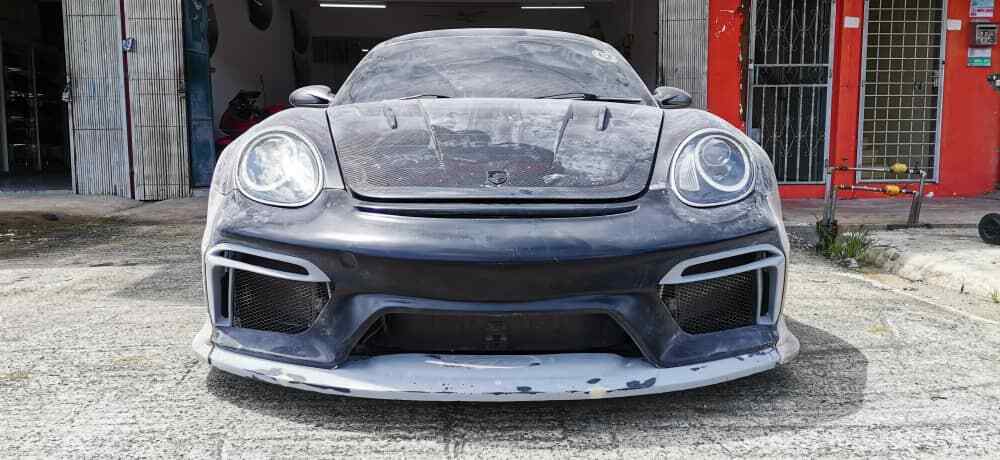 Fit For Porsche 987 Cayman / Boxster 04-12 GT4 FRP Front Bumper ALC Design 
