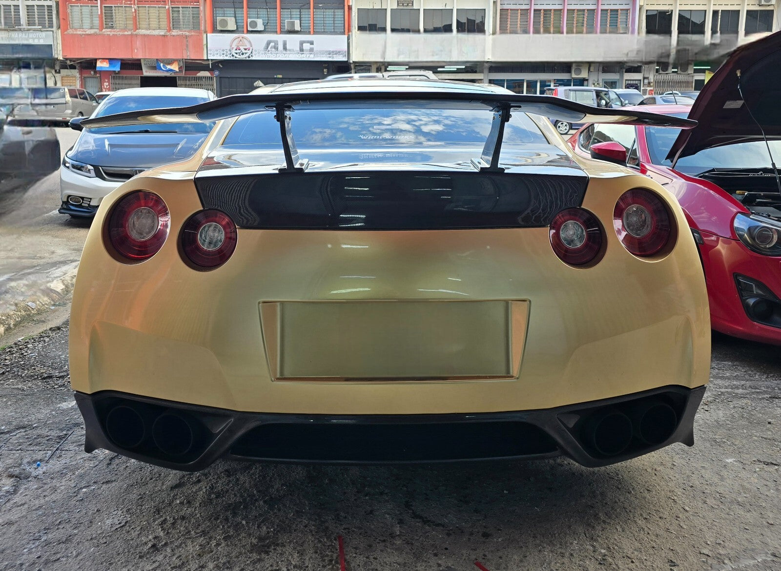Fit For Nissan GTR R35 ALC Carbon Fiber Wing