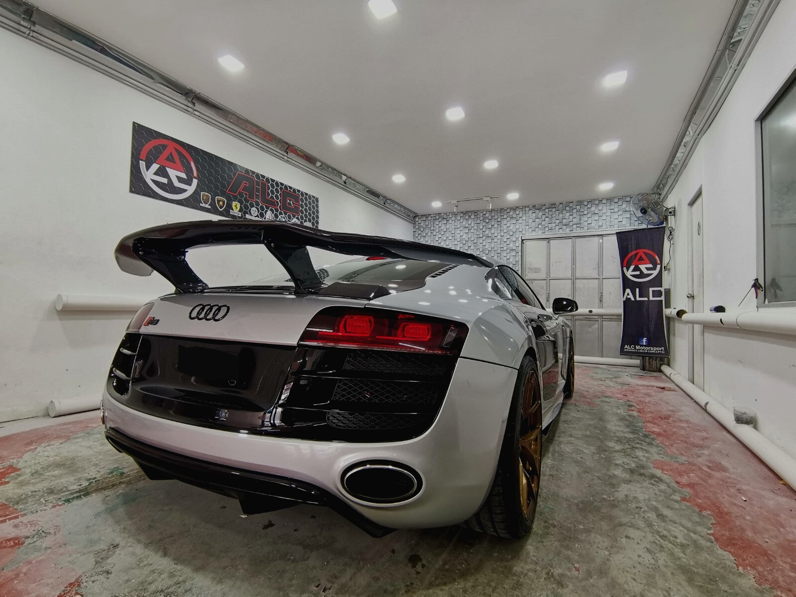 ALC Carbon Rear Wing Trunk Spoiler (Revised Ver.) Fit For Audi R8 V8 V10 08-15