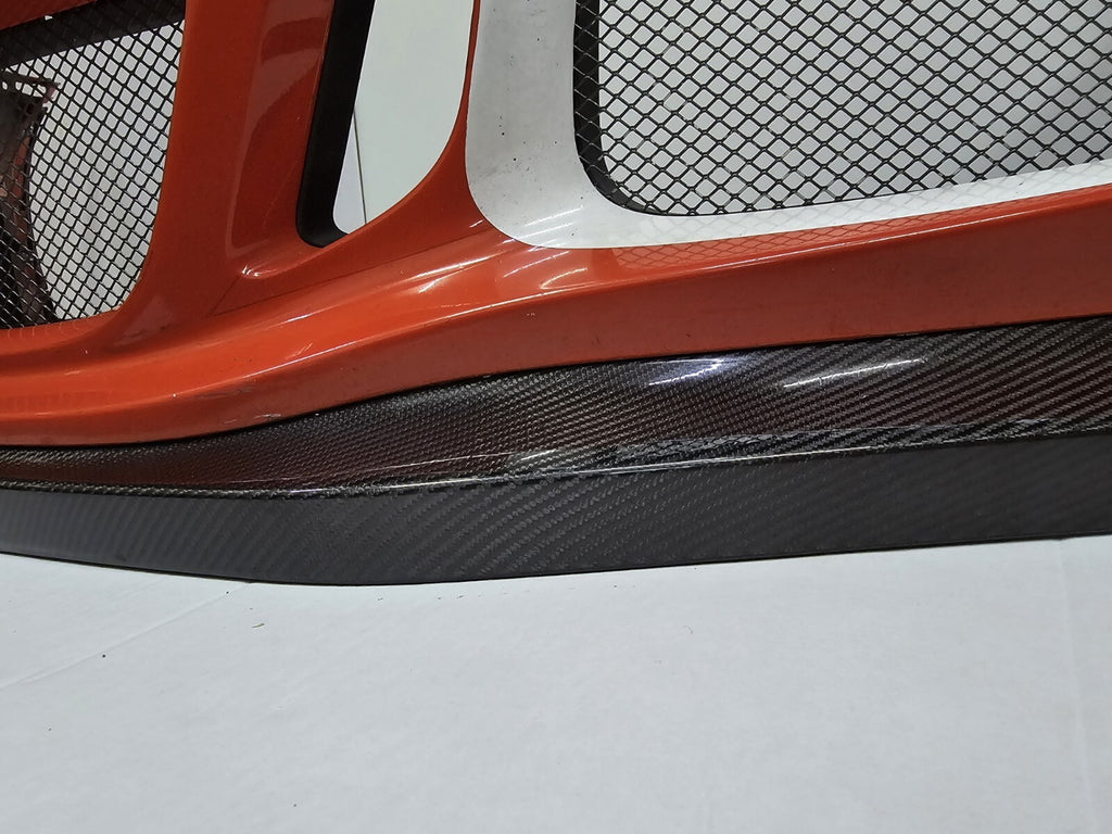 Fit For Porsche 911 991.1 GT3 RS Carbon Fiber Front Spoiler With Side appendages