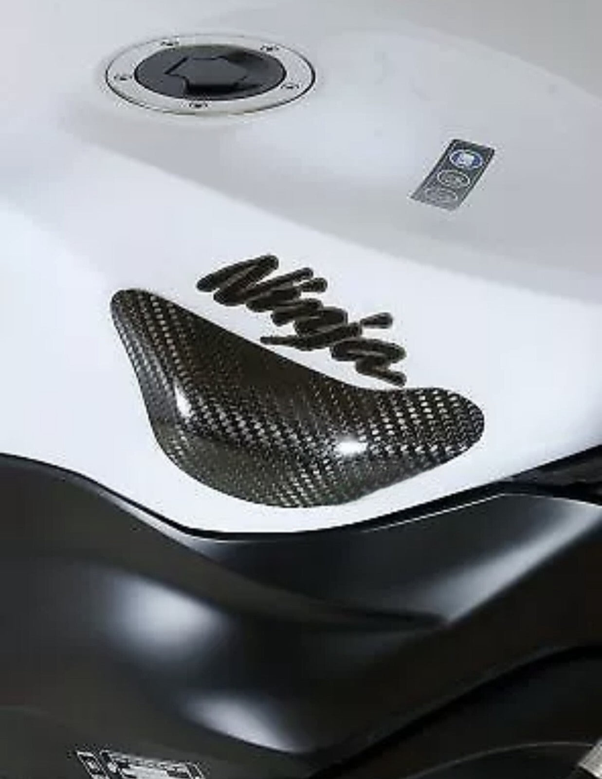 Carbon Fiber w/Kevlar Tank Sliders for Kawasaki ZX10R ('08-'10) & ZX6R ('09-)