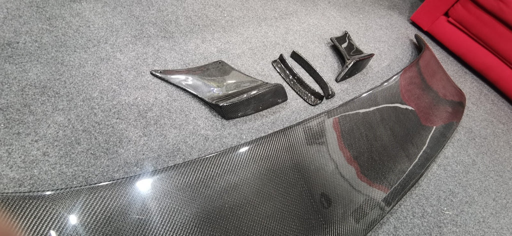 Fit For Nissan GTR R35 09-20 Esprit Style Carbon Fiber Rear Spoiler Wing 