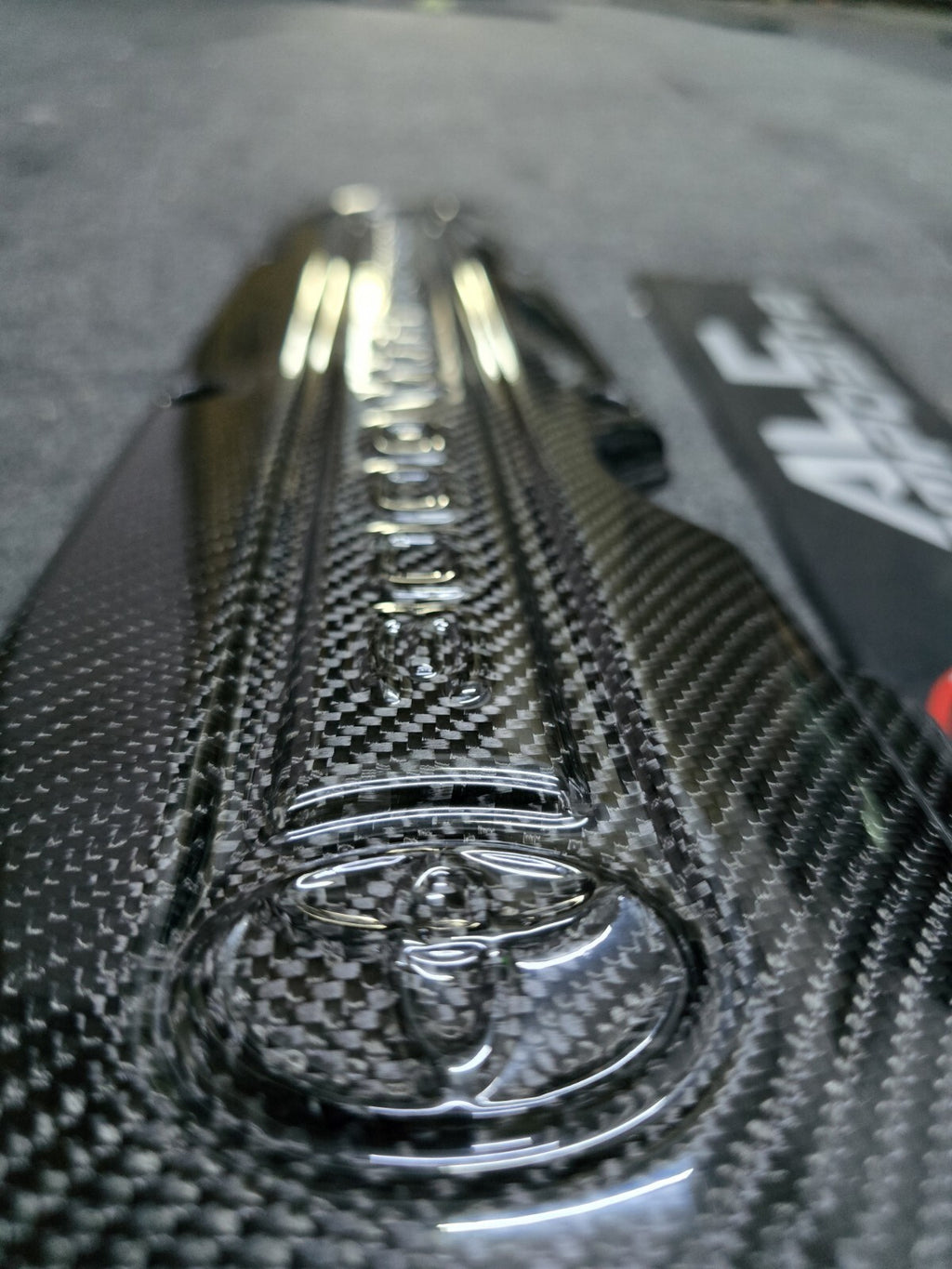 Engine Plug Cover Trim For Toyota MK4 Supra 2JZ VVTI Dry Carbon
