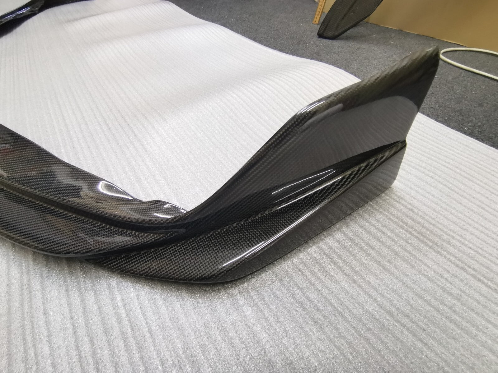 FIT FOR TOYOTA SUPRA A90 CARBON FIBER FRONT BUMPER UNDER LIP/SKIRT VRS STYLE