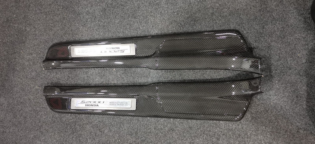 Fit For Honda S2000 Carbon Door Sill Trim AP1 AP2 Entrance Kick Scuff Plate
