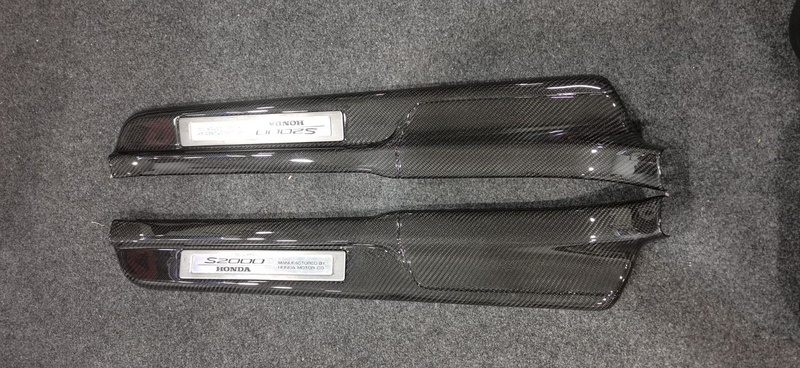 Fit For Honda S2000 Carbon Door Sill Trim AP1 AP2 Entrance Kick Scuff Plate