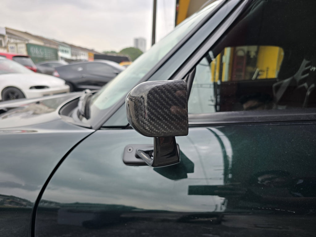 ALC Dry Carbon Fiber Plain Weave LMGT Side Mirror Anti Glare (Universal/S2000) 