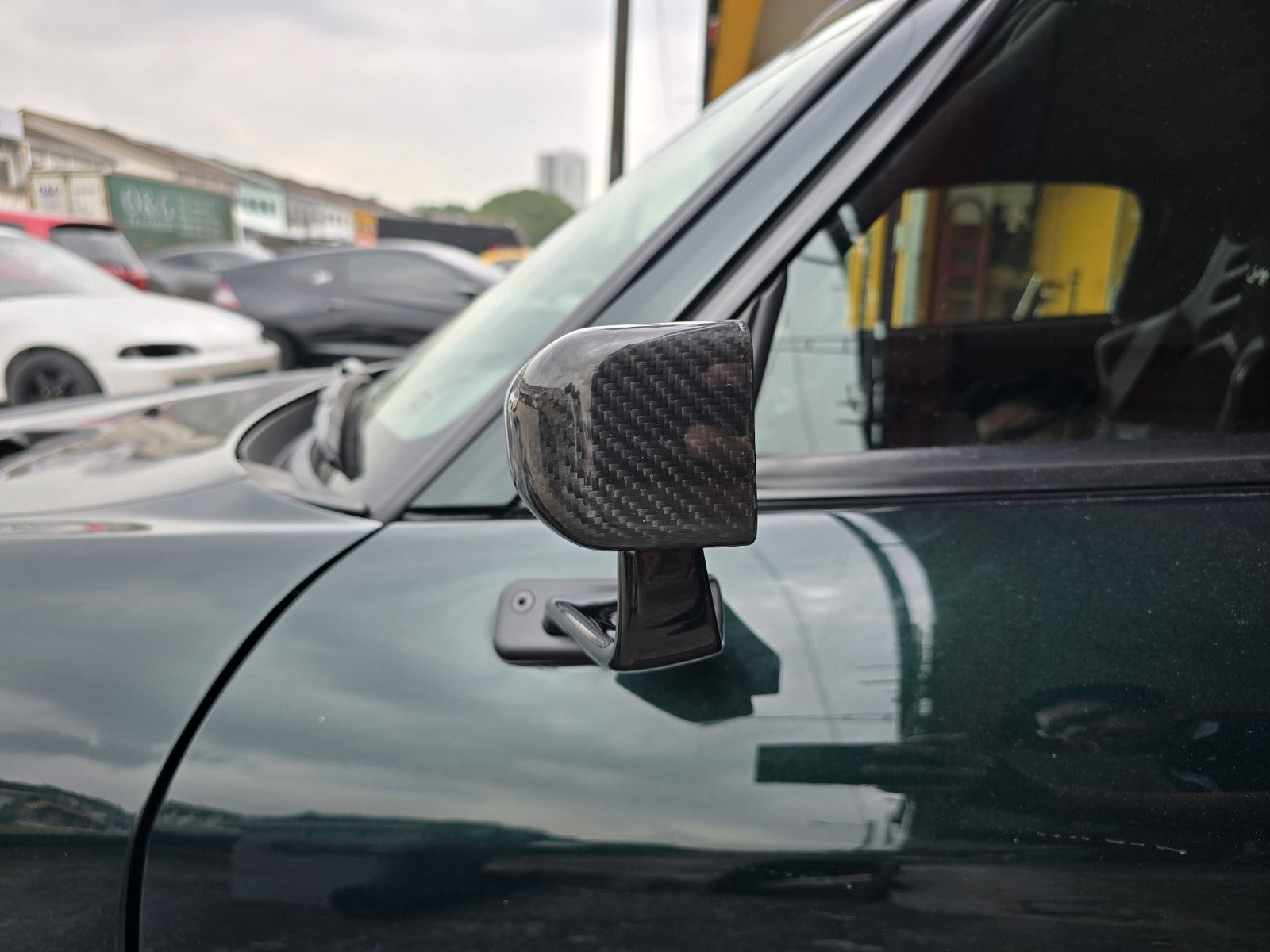 ALC Dry Carbon Fiber Plain Weave LMGT Side Mirror Anti Glare (Universal/S2000) 