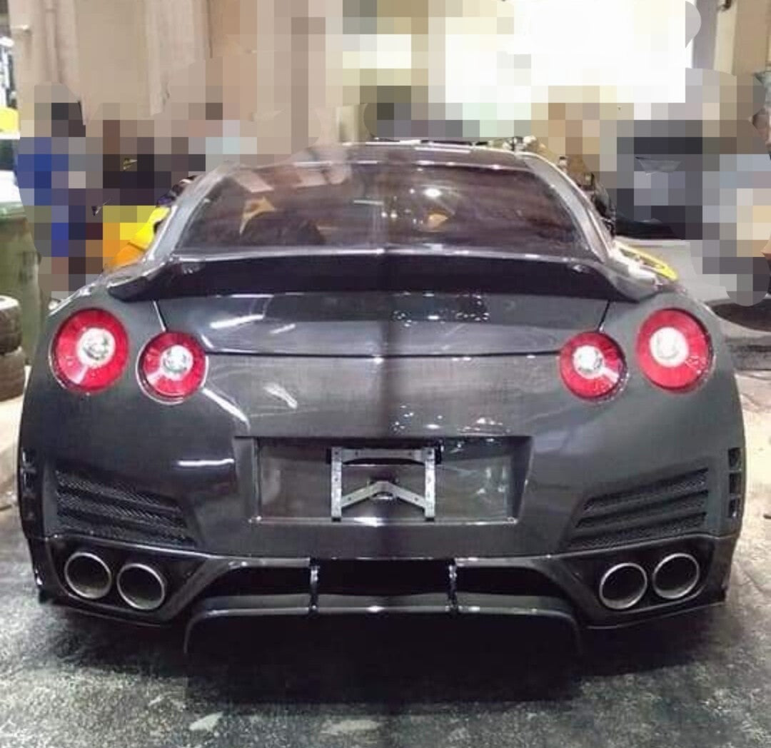 09-20 Fit For Nissan GTR R35 Ducktail Carbon Fiber Spoiler Lid