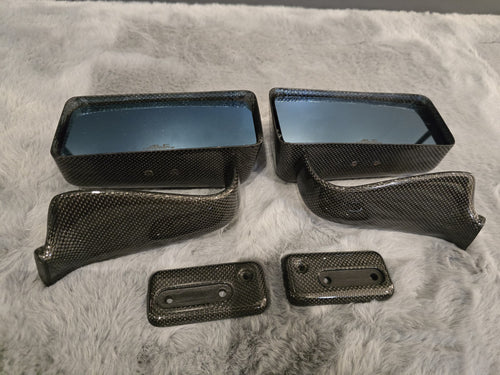 ALC Dry Carbon Fiber Plain Weave LMGT Side Mirror Anti Glare (Universal/S2000) 