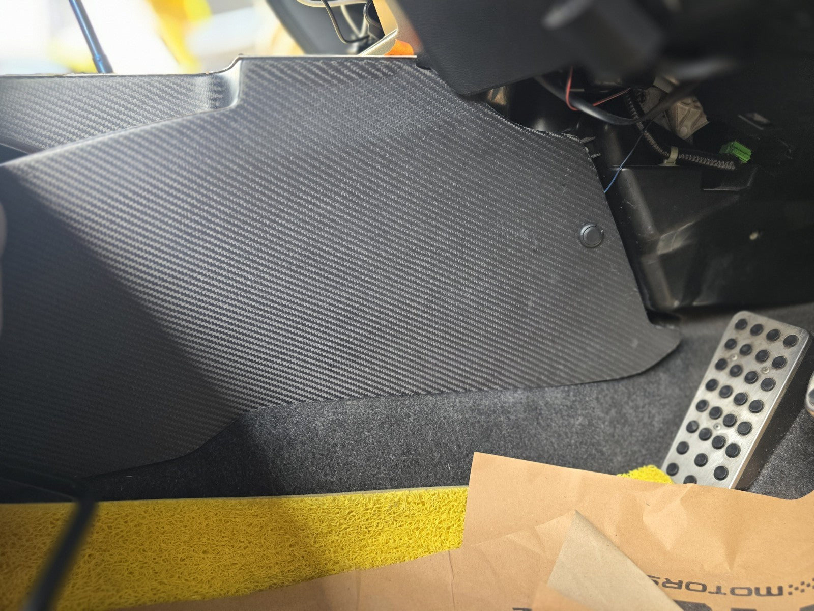 Fit For Honda Civic FD2R Dry Carbon Center Gear Panel Right Hand TRACK USE ONLY