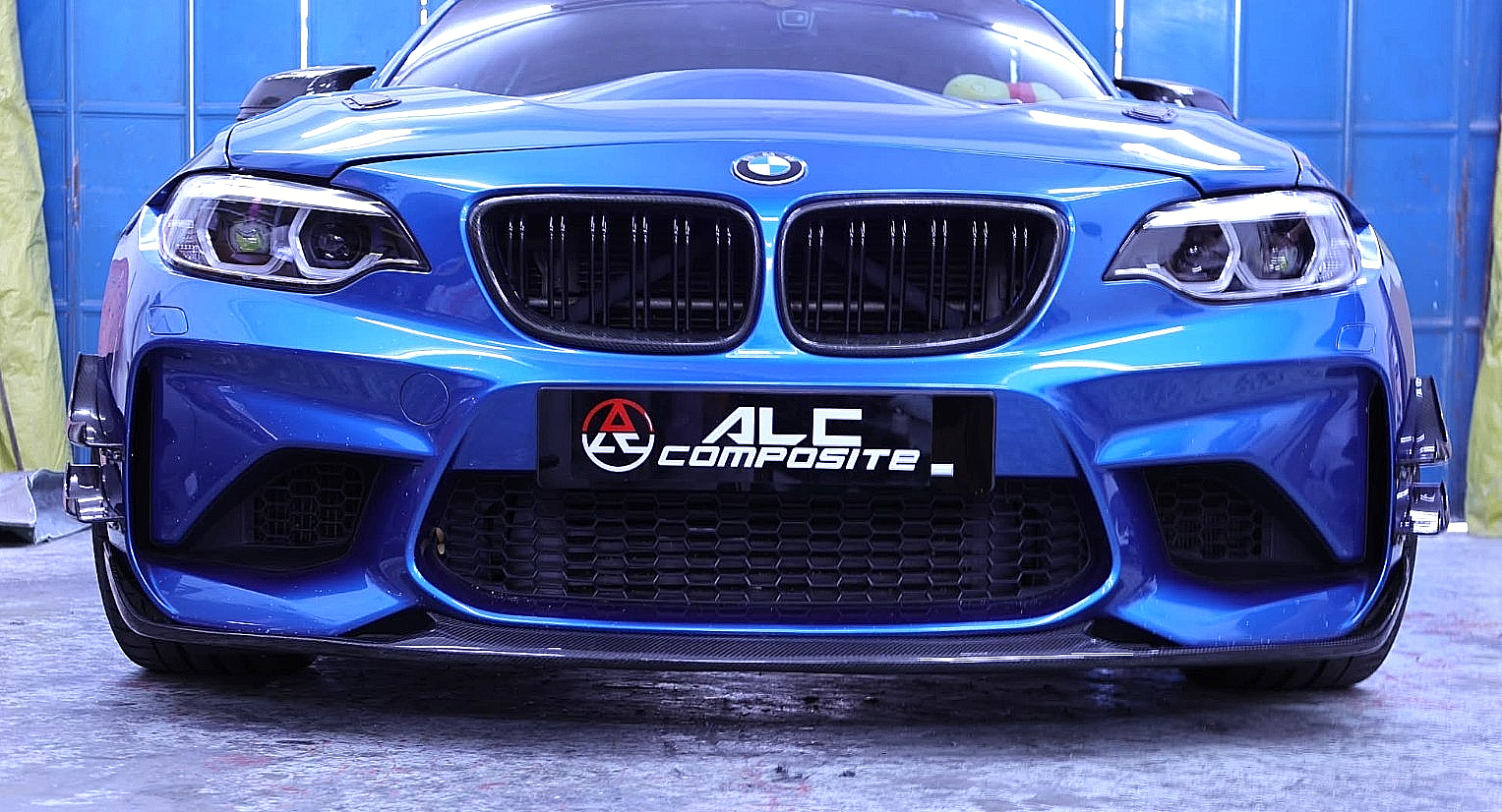 ALC Composites Carbon Fiber Front Bumper Downforce Canard Fit For BMW F87 M2.