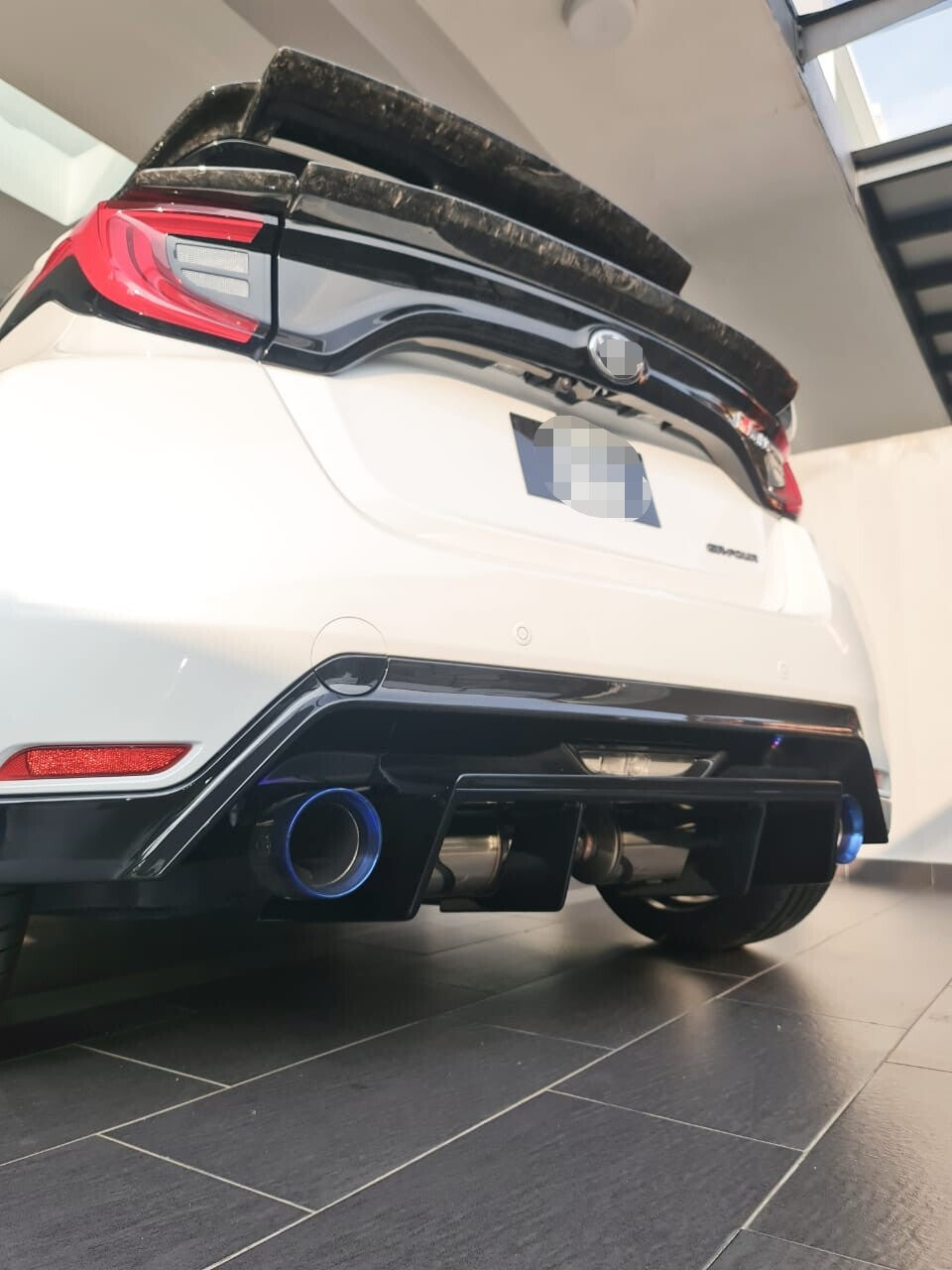 Fit For Toyota Yaris GR GXPA16 KL Style Rear Bumper Lower Diffuser FRP Unpainted