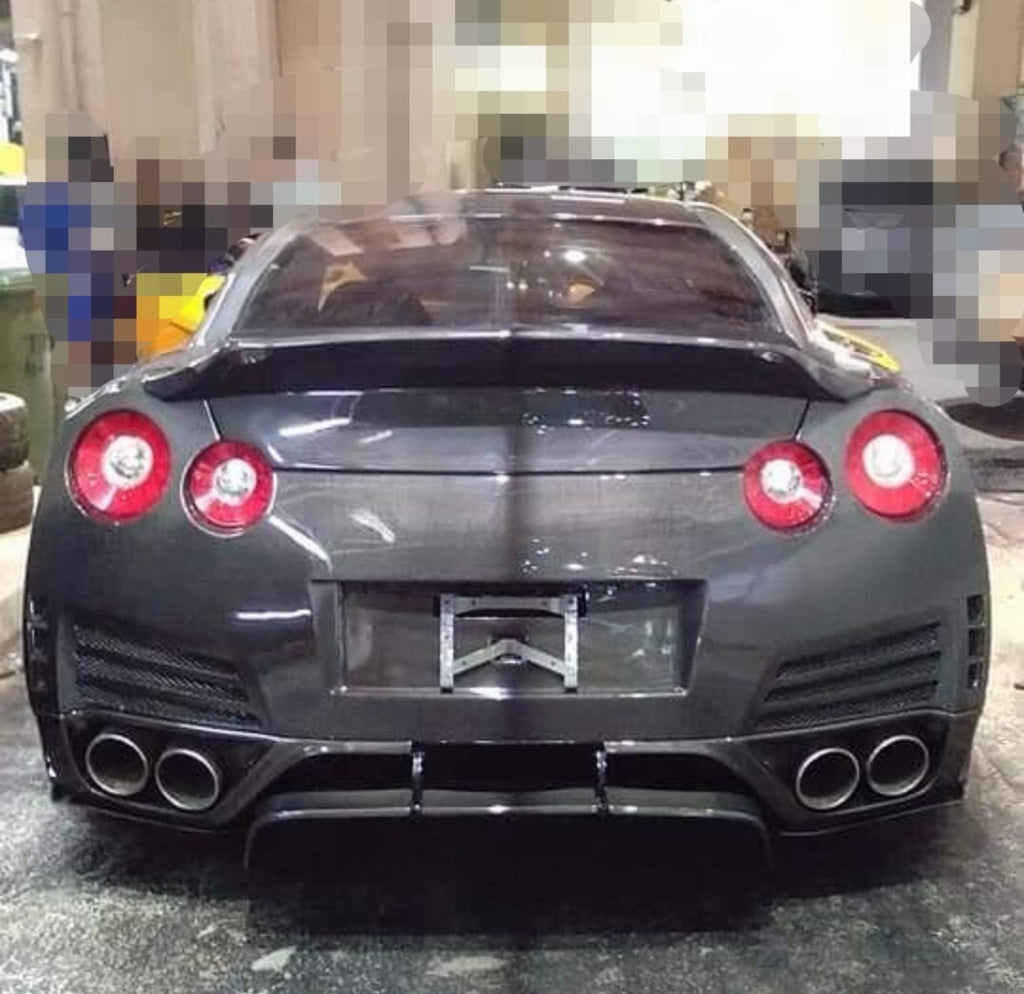 Fit For Nissan GTR R35 09'-20' Carbon Fiber Ducktail & Rear Trunk Set