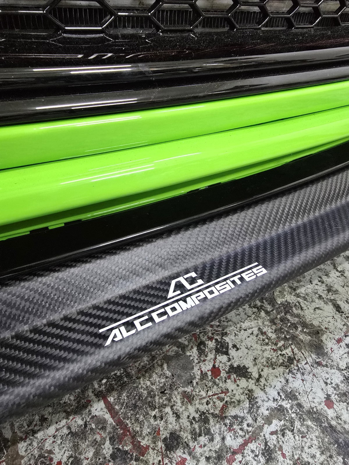 Fit For Audi TTRS Mk2 8J ALC Front Bumper Carbon Fiber Lower Lip