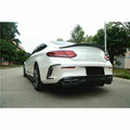 Rear Bumper Side Vents carbon fiber Trims Fit For Benz W205 C63 Coupe AMG 15-18