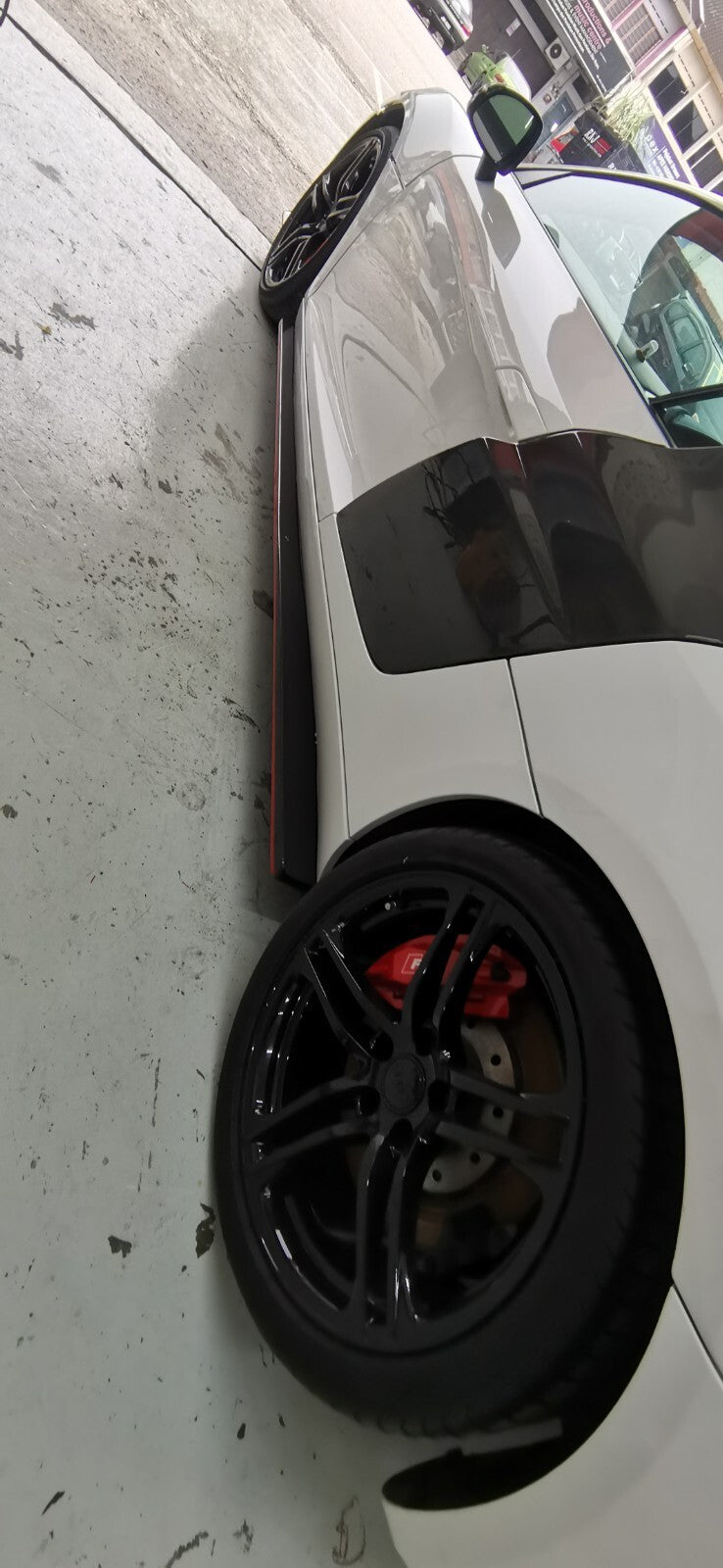 Fit For Audi R8 Gen 1 Carbon Fiber Side Skirt Extensions 2008 to 2015