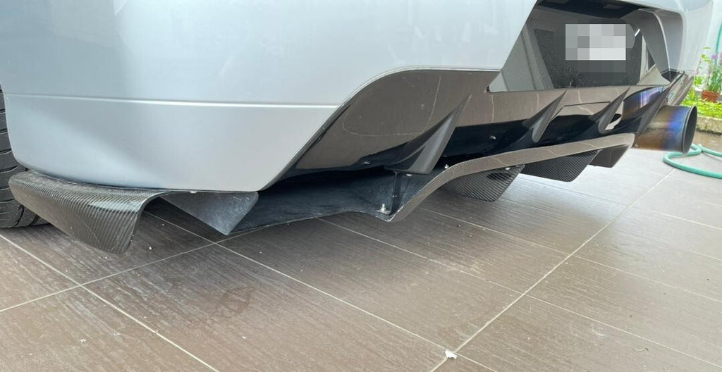 FIT FOR MITSUBISHI EVO 9 CT9A CARBON FIBER REAR BUMPER LOWER DIFFUSER VA STYLE 