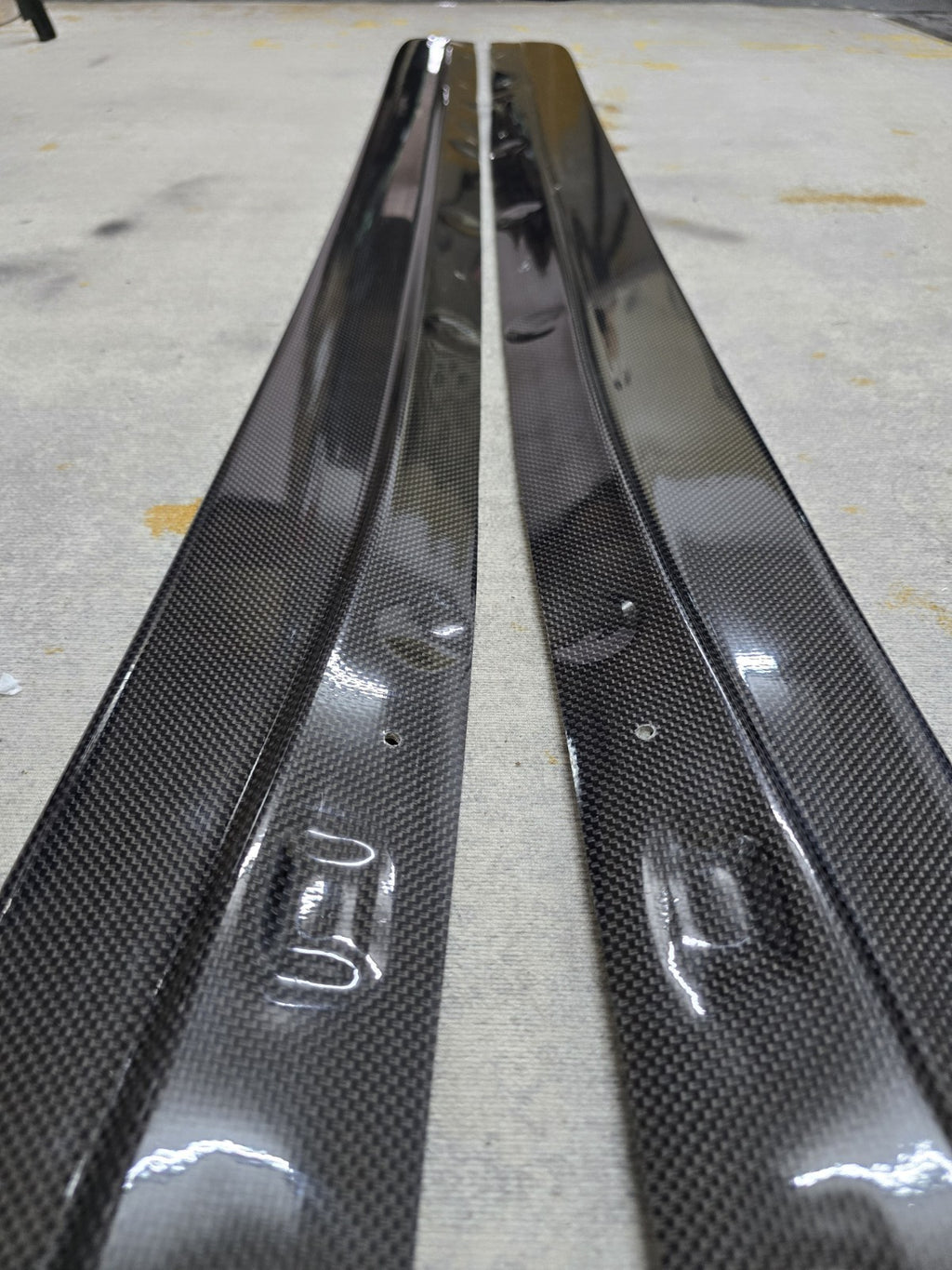 Fit For Mazda FD3S RX7 FEED Fujita Carbon Fiber Side Skirts Splitter Lip JAPAN
