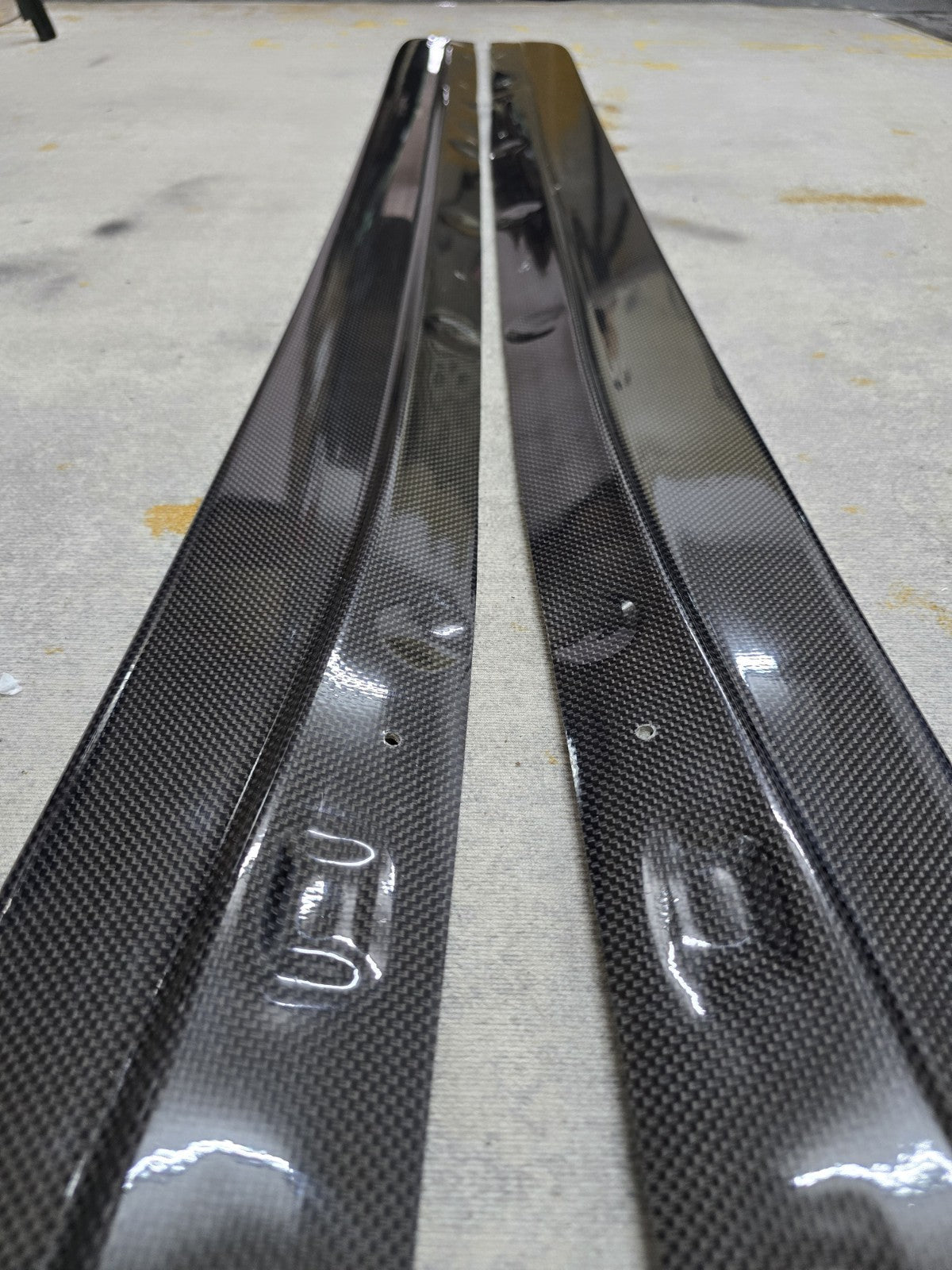 Fit For Mazda FD3S RX7 FEED Fujita Carbon Fiber Side Skirts Splitter Lip JAPAN