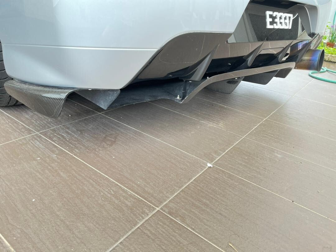 FIT FOR MITSUBISHI EVO 9 CT9A CARBON FIBER REAR BUMPER LOWER DIFFUSER VA STYLE 