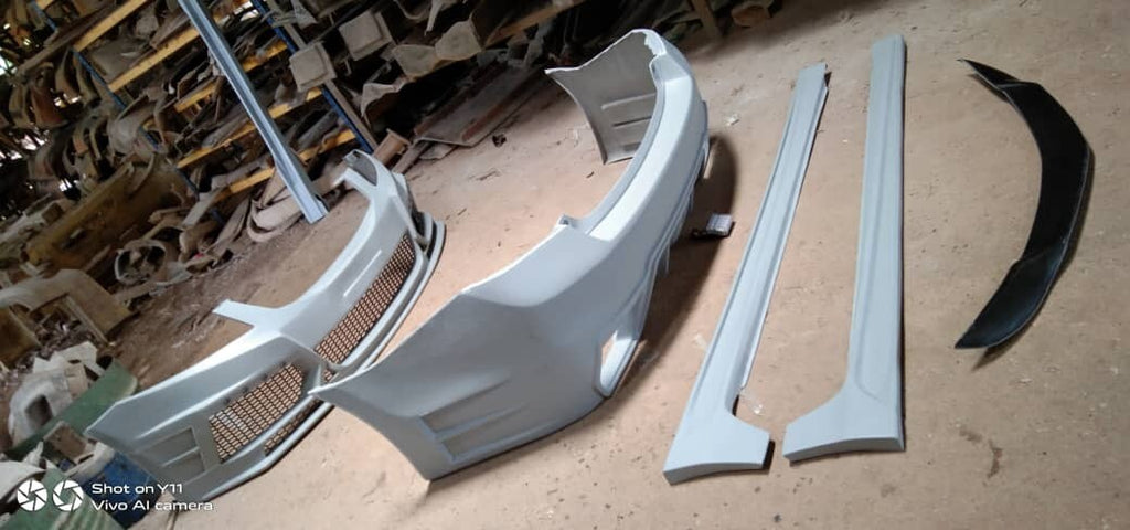 Fit For Honda Accord 8th gen GU8 Style Front & Rear Bumper Set Kit W/Side skirt 