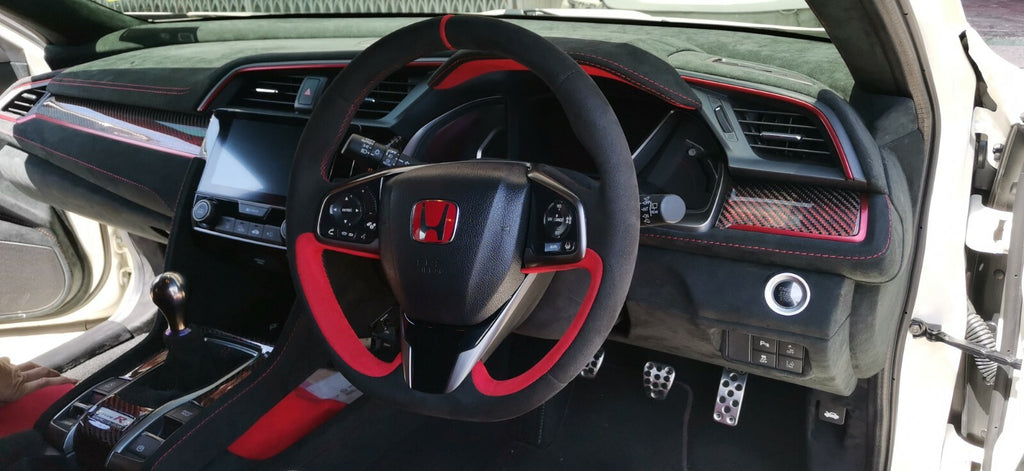 FIT FOR HONDA CIVIC FK8 CARBON FIBER INTERIOR TRIM SET - 2017+ CIVIC TYPE-R