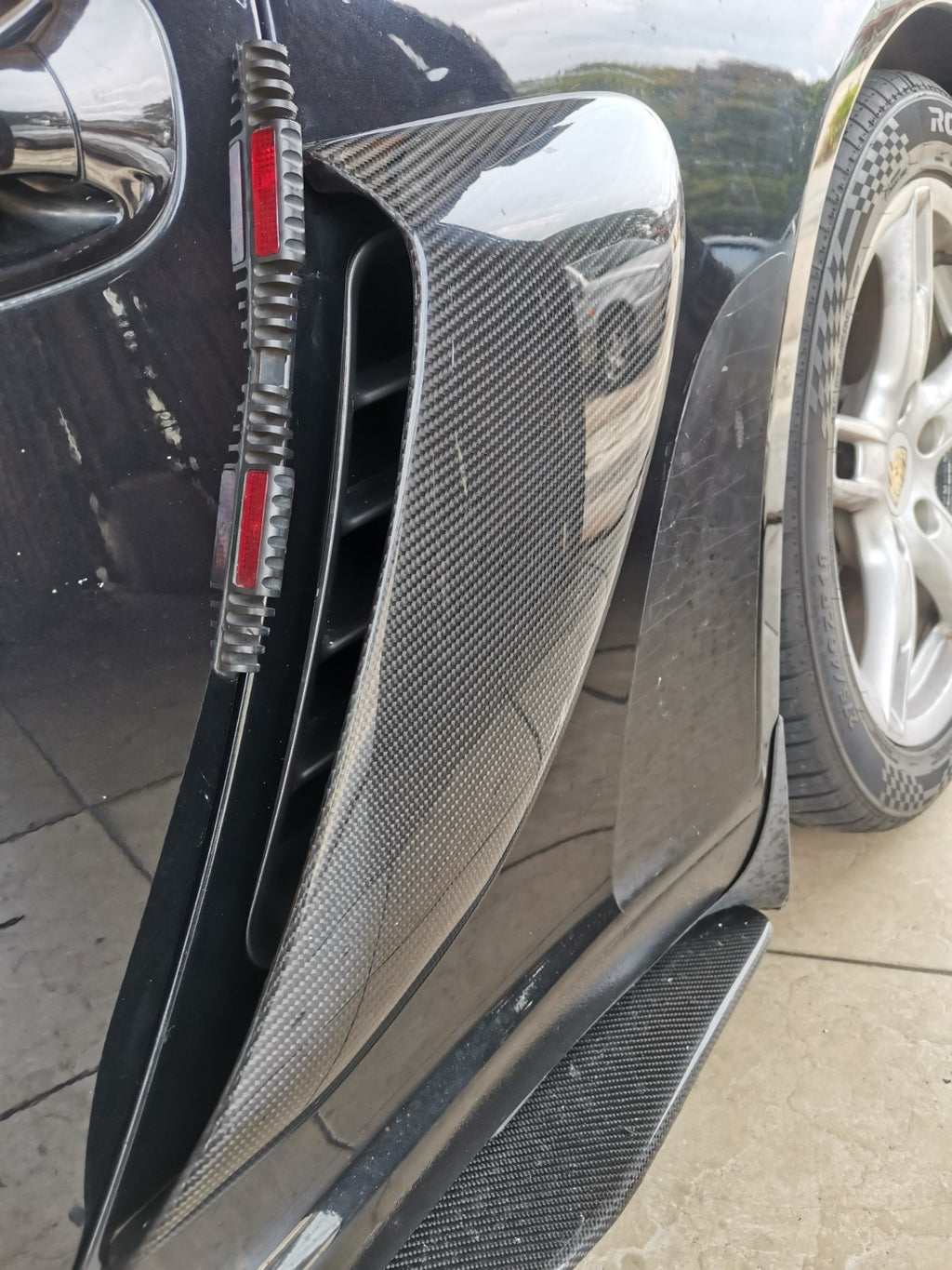 Fit For Porsche 987 Carbon Fiber Side Vent Cover 