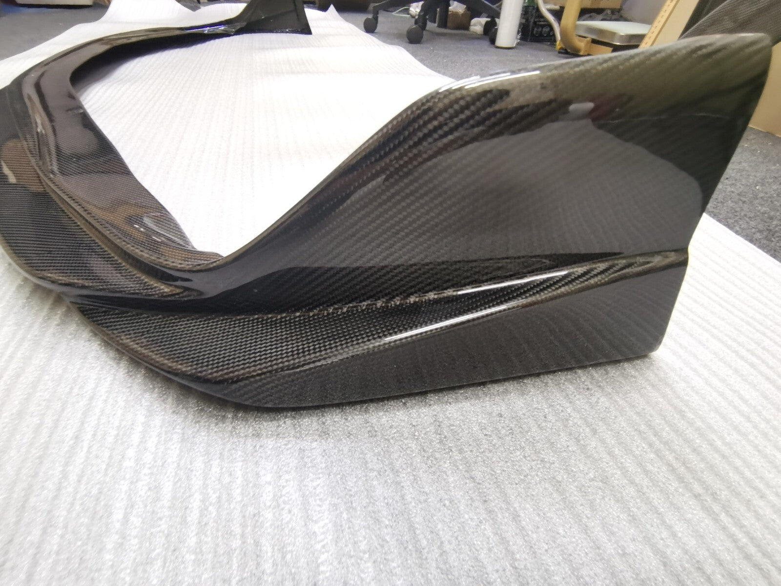 FIT FOR TOYOTA SUPRA A90 CARBON FIBER FRONT BUMPER UNDER LIP/SKIRT VRS STYLE