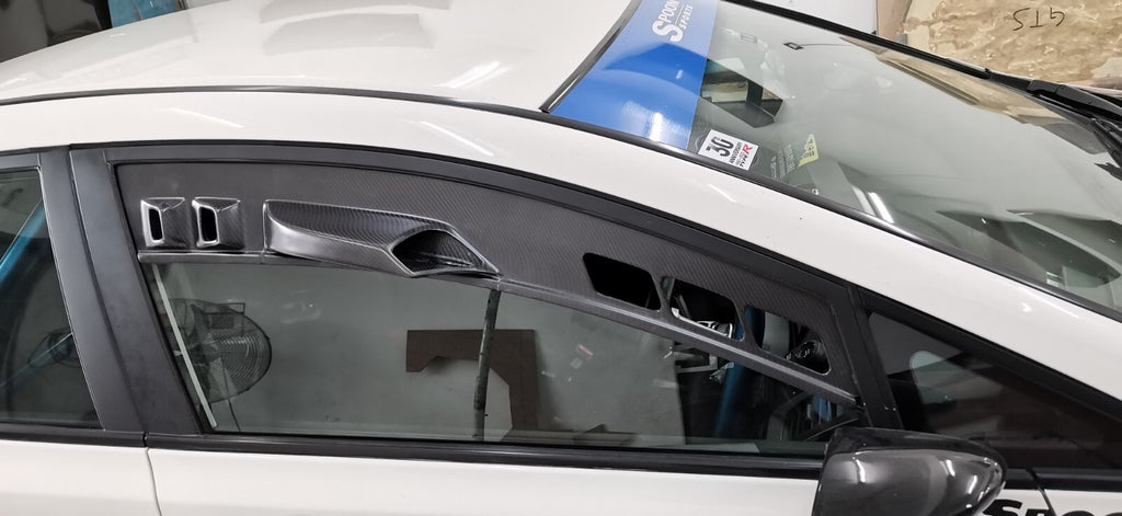 Fit For Honda Civic FD2R Front Window Intake Cover Race Track Visor (RHD)