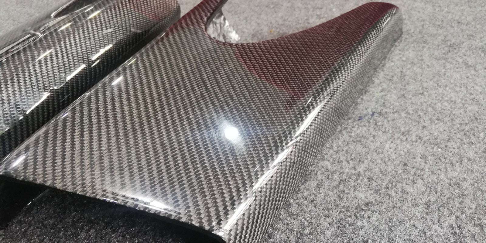 Fit For Nissan GTR rear bumper Carbon Fiber Rear Side Air Shroud