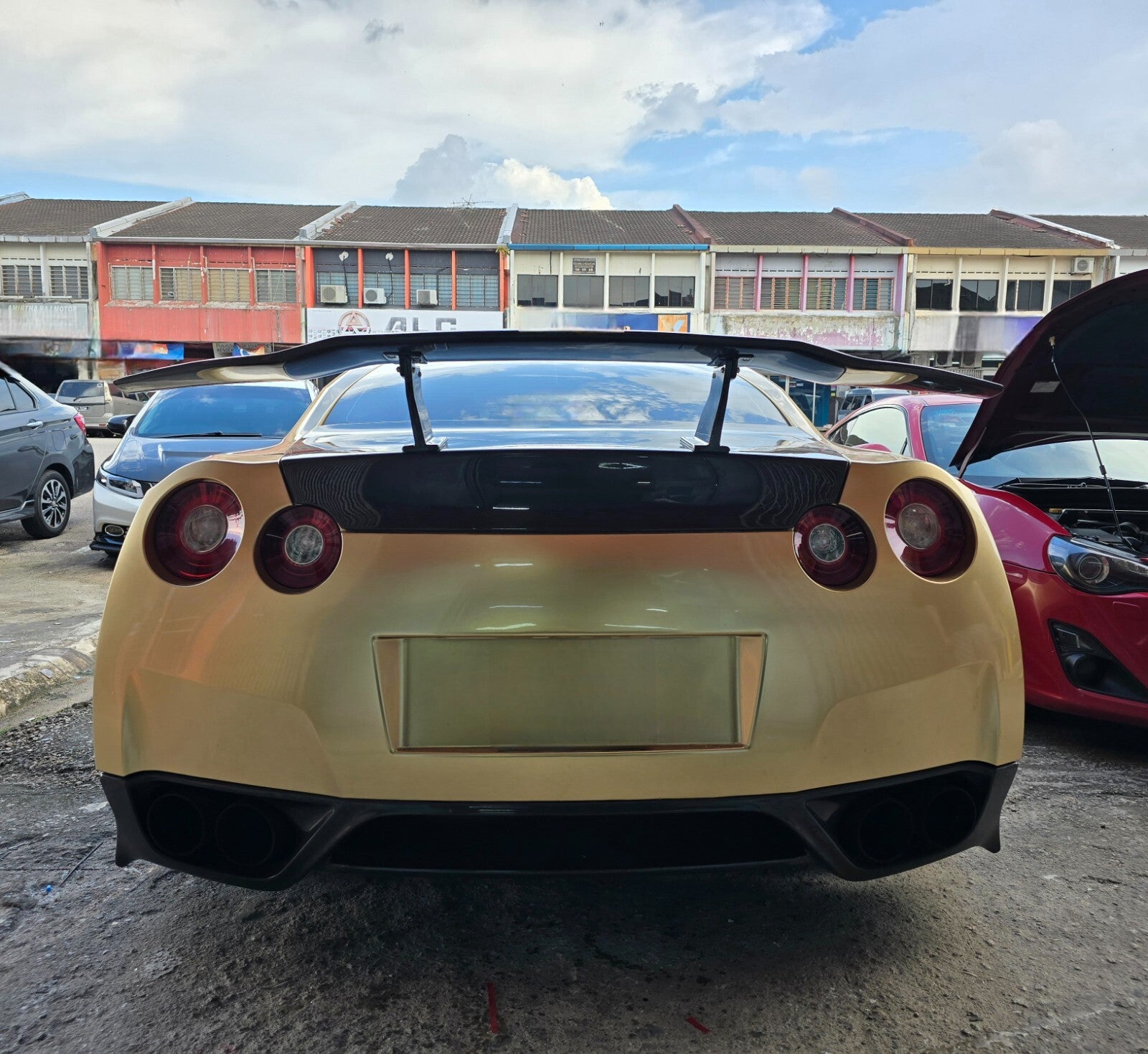 Fit For Nissan GTR R35 ALC Carbon Fiber Wing