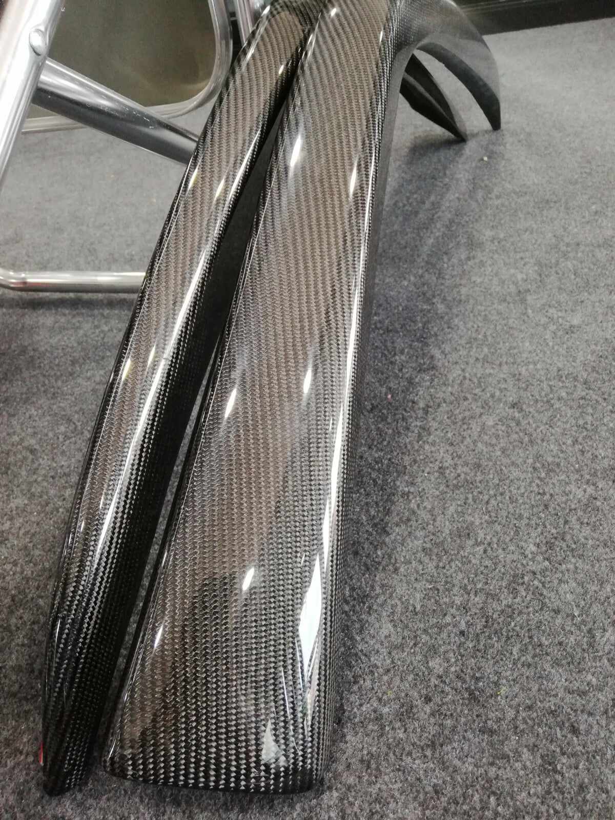 Fit For Ferrari 458 NVT Style Carbon Fiber Front Bumper Lower Under Lip Spoiler