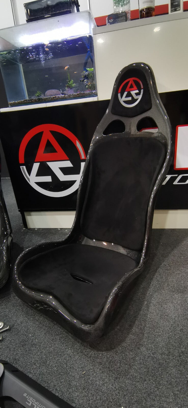 Dry Carbon Bucket Seat With Suede Padding 2pc (UPS EXPRESS SHIPPING)