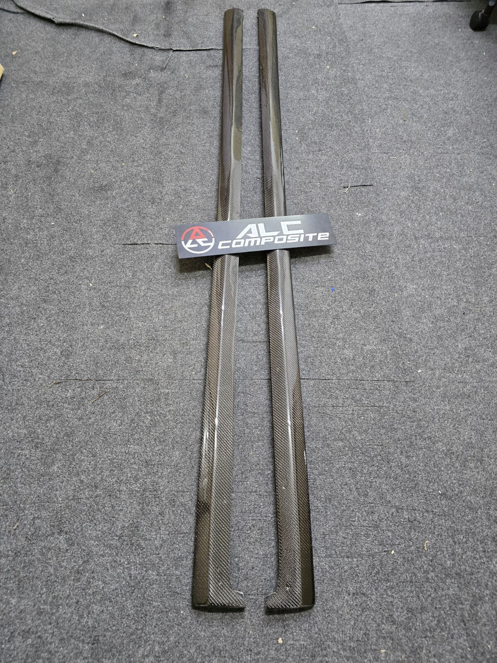 Fit For Mitsubishi Evolution 7 8 9 Carbon Fiber Side Skirt Extensions Addon