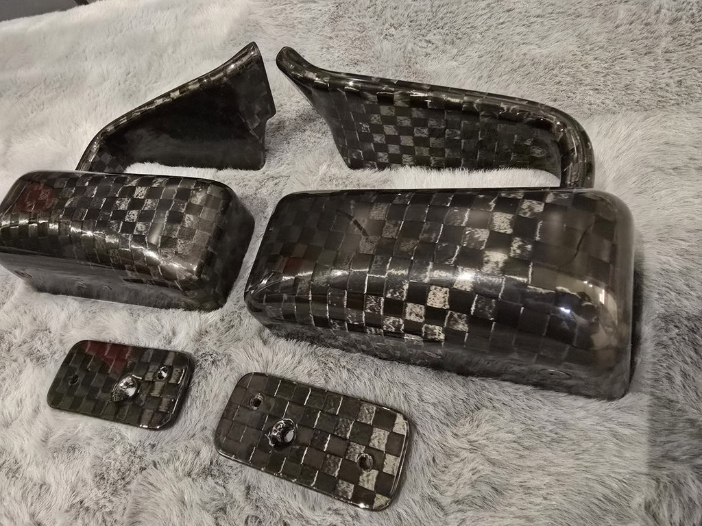 ALC Dry Carbon Fiber Spread Tow Plain Weave LMGT Side Mirror (Universal/H.S2000)