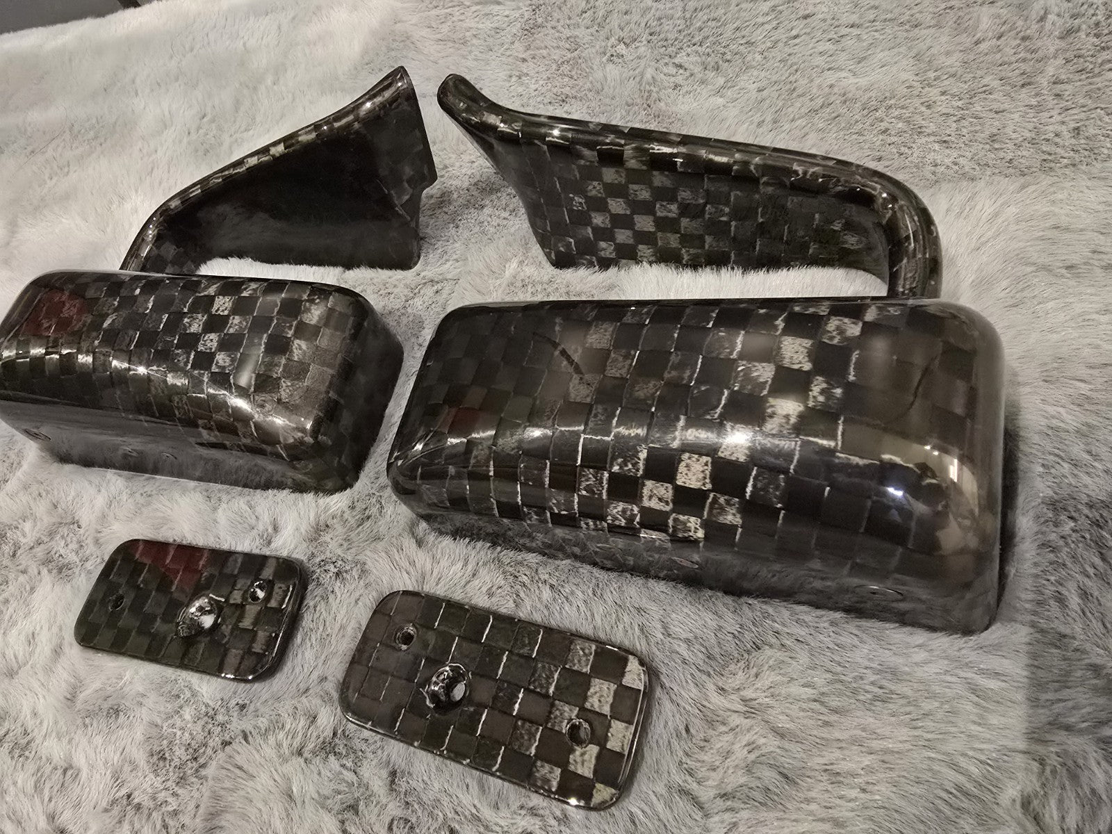 ALC Dry Carbon Fiber Spread Tow Plain Weave LMGT Side Mirror (Universal/H.S2000)