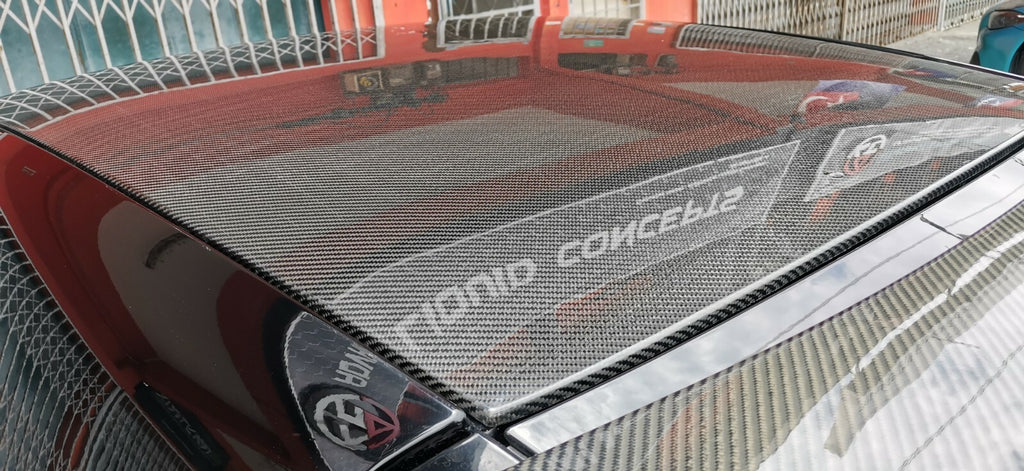 Fit For Smart fortwo 453 Carbon Fiber Roof Panel Replacement Part (NOT COVER)