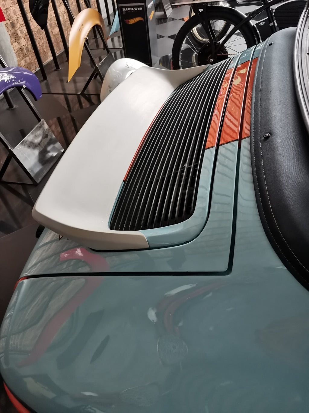 Fit For Porsche Carrera 911 (964) ALC Design FRP Ducktail Spoiler (stick on)